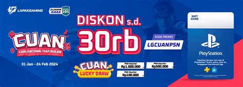 domino central park Voucher PSN Digital dan Voucher PSN Code dengan diskon 4 diskon 30% image 1