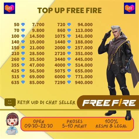 voucher garena free fire dapat Welkin paling murah info top up Hago Perak image 1